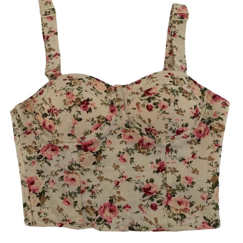 Wet Seal Small Floral Print Women's Crop Top
